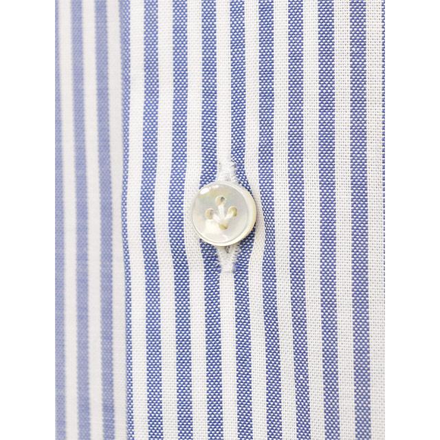 BARBA【バルバ】ボタンダウンシャツ BRK 40106 2 コットン オックス ロンドンストライプ ブルー | BARBA | 05