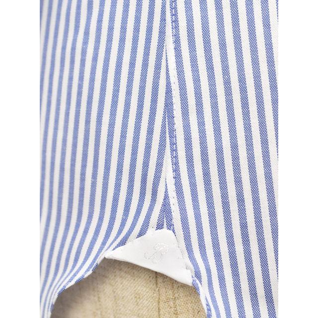 BARBA【バルバ】ボタンダウンシャツ BRK 40106 2 コットン オックス ロンドンストライプ ブルー | BARBA | 06