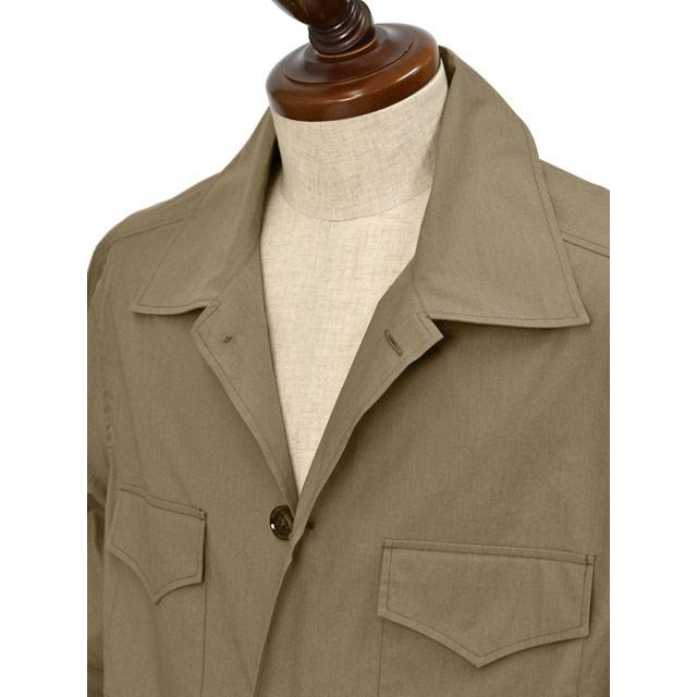 BRIGLIA1949【ブリリア1949】4ポケットフィールドシャツジャケット RAY 300128 52 コットンストレッチ カーキグリーンの画像