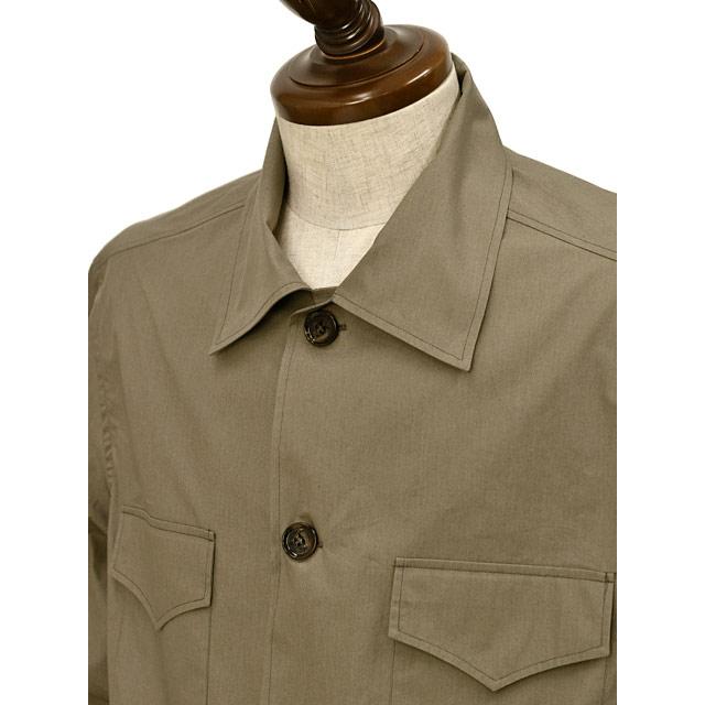 BRIGLIA1949【ブリリア1949】4ポケットフィールドシャツジャケット RAY 300128 52 コットンストレッチ カーキグリーンの画像
