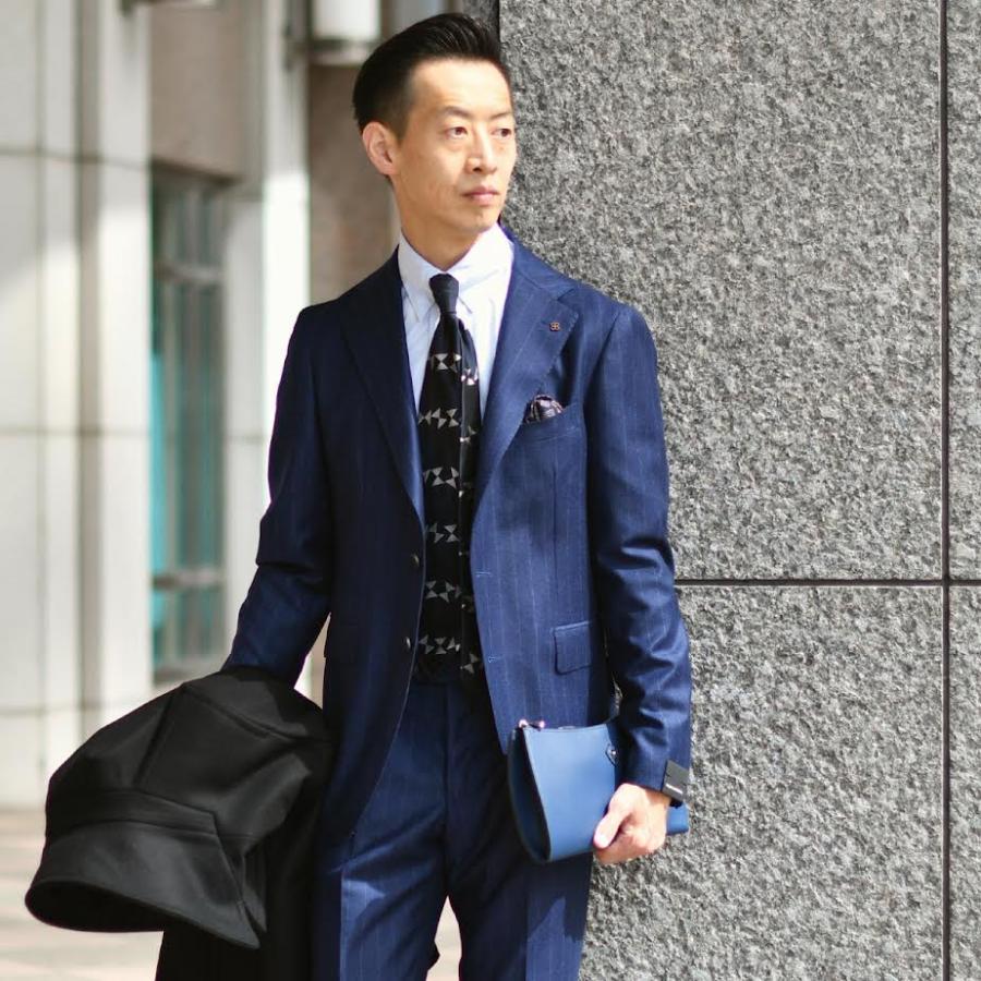 【18日 20時〜 P5倍】CHAMBORD SELLIER【シャンボールセリエ】クラッチバッグ CH.465 ANGER MINI CRUMBS MARINE SILVER シボ革 ネイビー | CHAMBORD SELLIER | 08