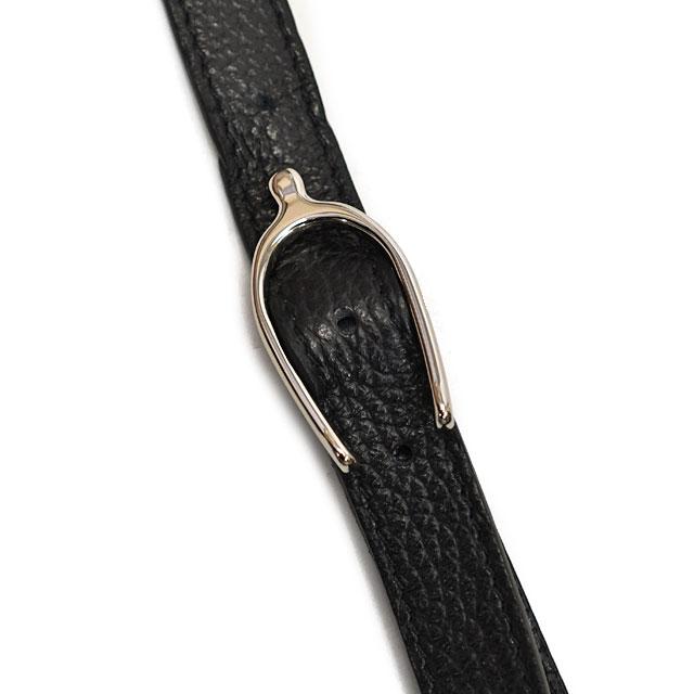 CHAMBORD SELLIER【シャンボールセリエ】ミニショルダーバッグ 823 LUSSET LAGUN NOIR/SILVER シボ革 ブラック | CHAMBORD SELLIER | 05