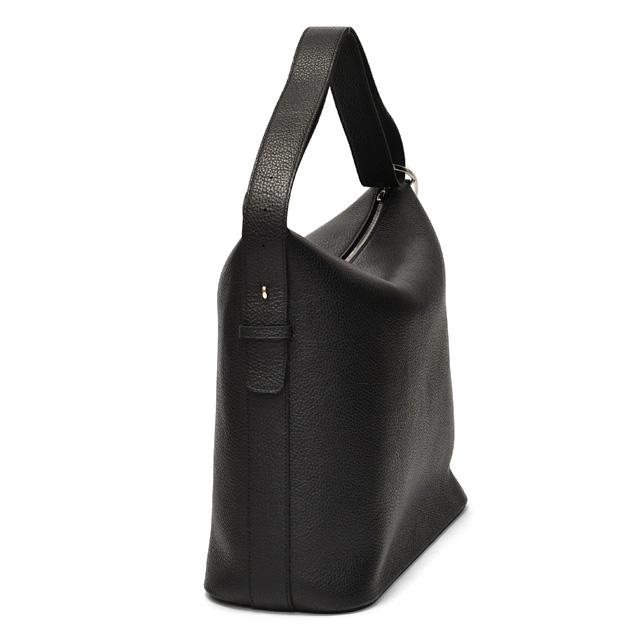 CHAMBORD SELLIER【シャンボールセリエ】ショルダーバッグ LOCHES LAGUN BLACK/SILVER シボ革 ブラックの画像