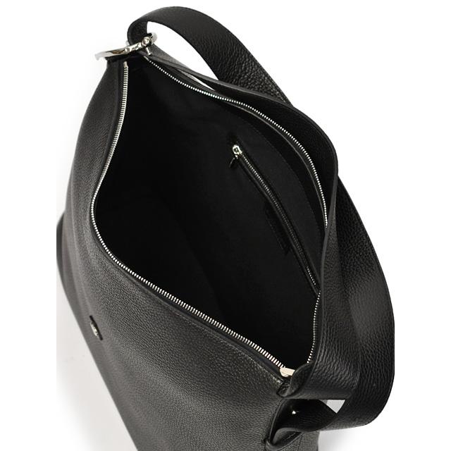 CHAMBORD SELLIER【シャンボールセリエ】ショルダーバッグ LOCHES LAGUN BLACK/SILVER シボ革 ブラックの画像