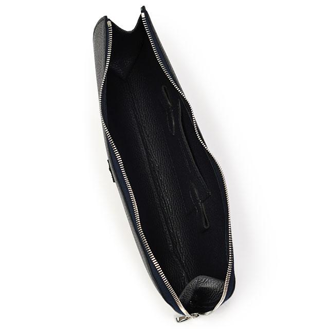 CHAMBORD SELLIER【シャンボールセリエ】クラッチバッグ CH.465 ANGER MINI LAGUN FLAG シボ革 ネイビー | CHAMBORD SELLIER | 04