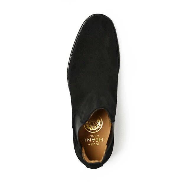 CHEANEY【チーニー】別注サイドゴアブーツ FAWKES 125/E スエードレザー ブラックの画像