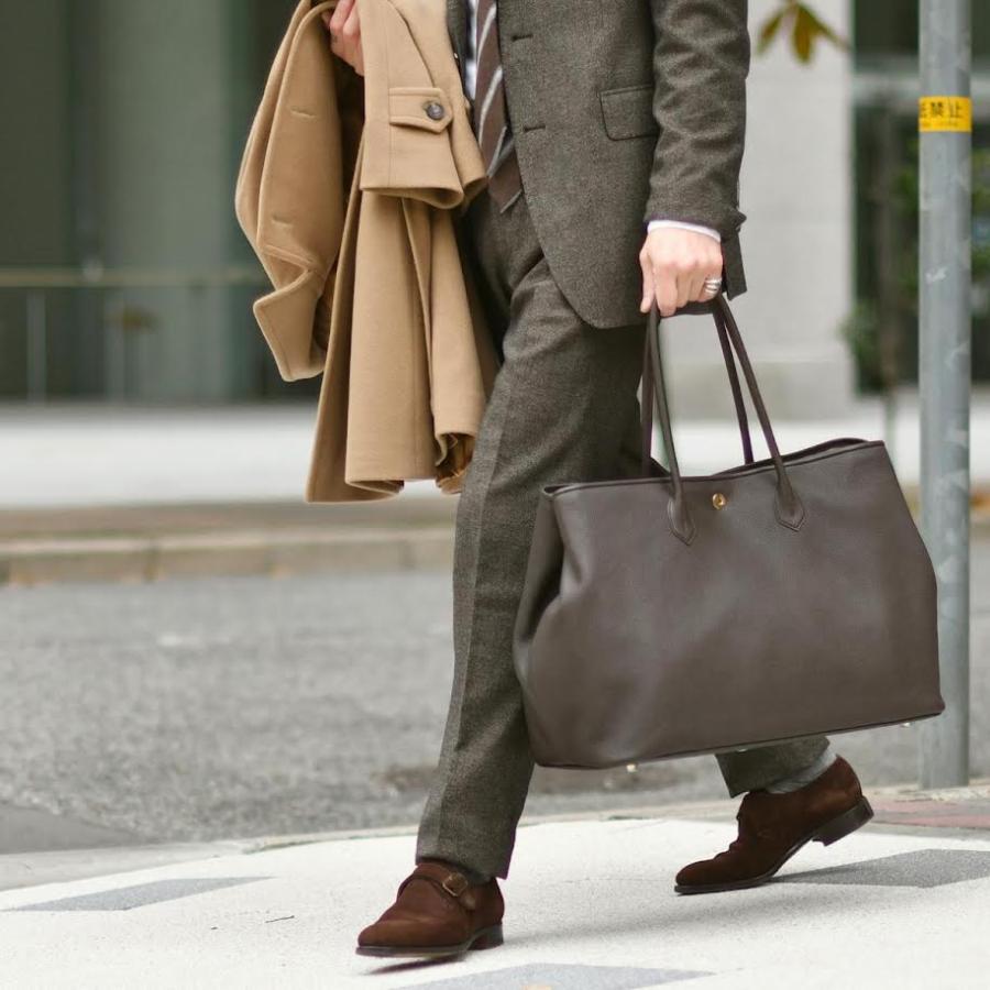 CISEI【チセイ/シセイ】トートバッグ Tote bag 941 LINDOS T.MORO シボ革 ブラウン | Cisei | 13