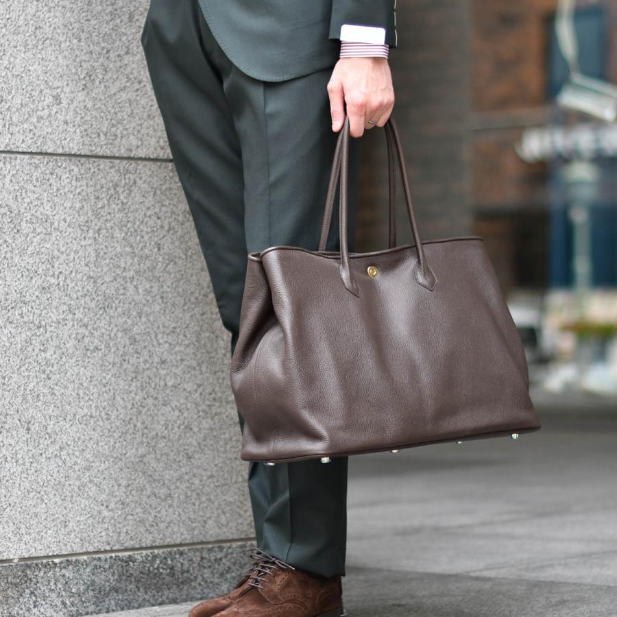 【ポイント5倍】CISEI【チセイ/シセイ】トートバッグ Tote bag 941 LINDOS T.MORO シボ革 ブラウン | Cisei | 09