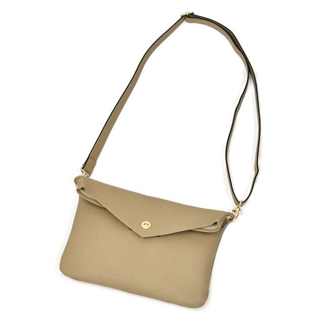 CISEI【チセイ/シセイ】2WAYサコッシュバッグ 1105 LD TAUPE シボ革 グレージュ | Cisei | 01