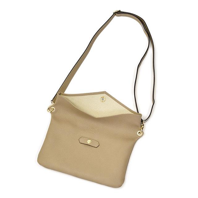 CISEI【チセイ/シセイ】2WAYサコッシュバッグ 1105 LD TAUPE シボ革 グレージュ | Cisei | 02