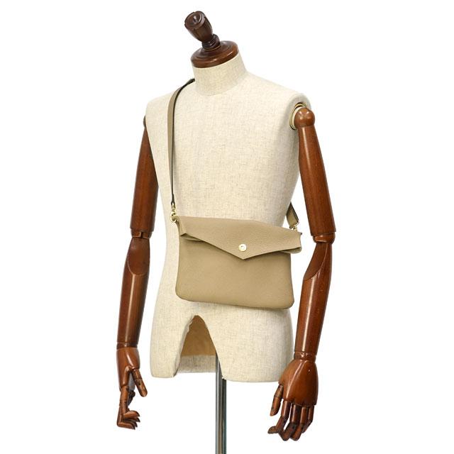 CISEI【チセイ/シセイ】2WAYサコッシュバッグ 1105 LD TAUPE シボ革 グレージュ | Cisei | 06