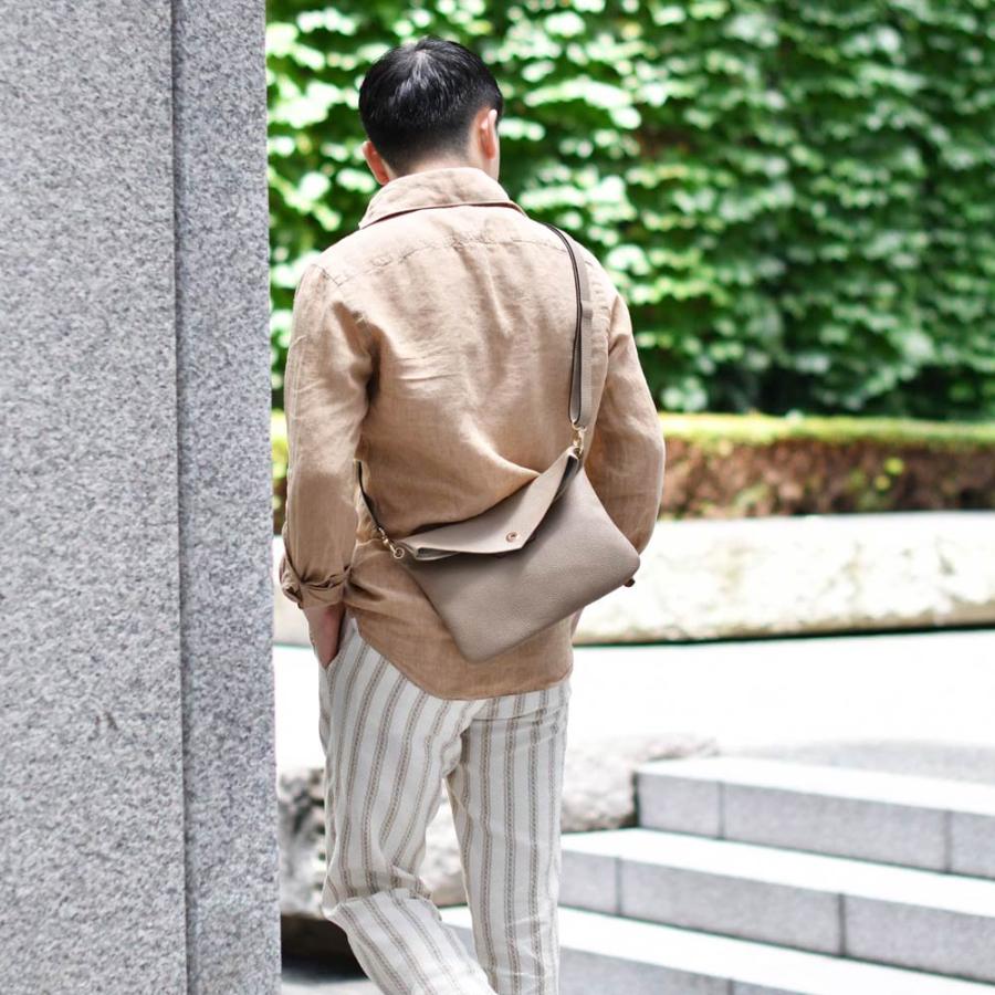 CISEI【チセイ/シセイ】2WAYサコッシュバッグ 1105 LD TAUPE シボ革 グレージュ | Cisei | 09