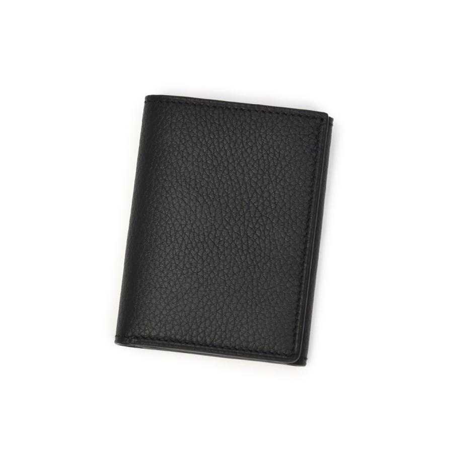 CISEI【チセイ/シセイ】レザーウォレット  P1030 LD NERO シボ革 3つ折り ブラック | Cisei