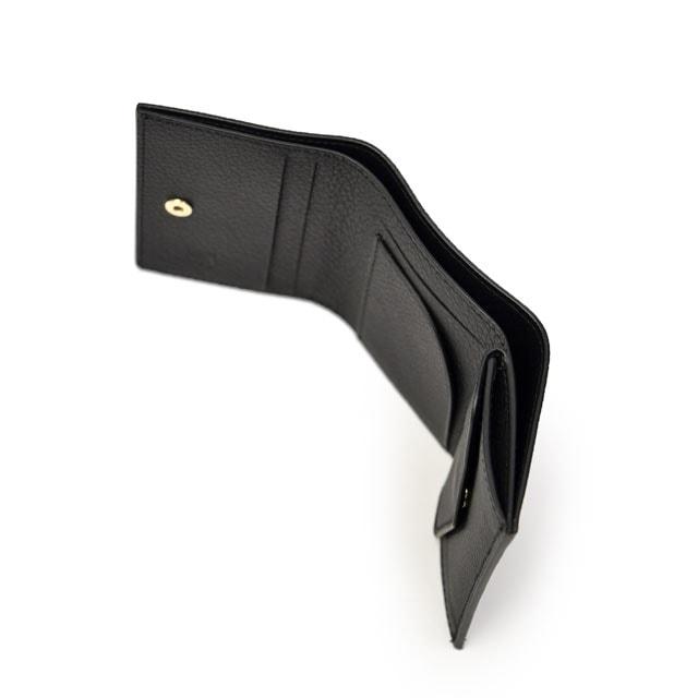 CISEI【チセイ/シセイ】レザーウォレット  P1030 LD NERO シボ革 3つ折り ブラック | Cisei | 03