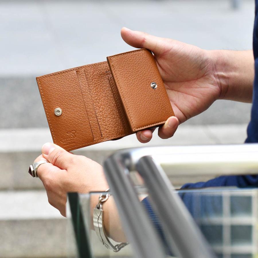 CISEI【チセイ/シセイ】レザーウォレット P1030 LD MARRONE シボ革 3