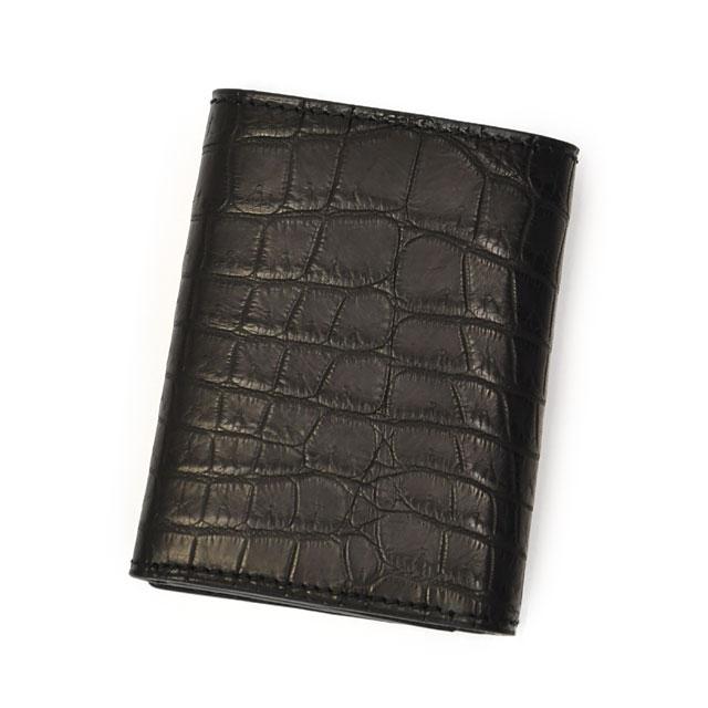 CISEI【チセイ/シセイ】レザーウォレット  P1030 CROCODILE NERO クロコダイル 3つ折り ブラック | Cisei | 01