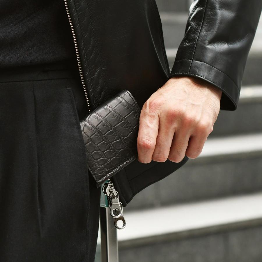 CISEI【チセイ/シセイ】レザーウォレット  P1030 CROCODILE NERO クロコダイル 3つ折り ブラック | Cisei | 06