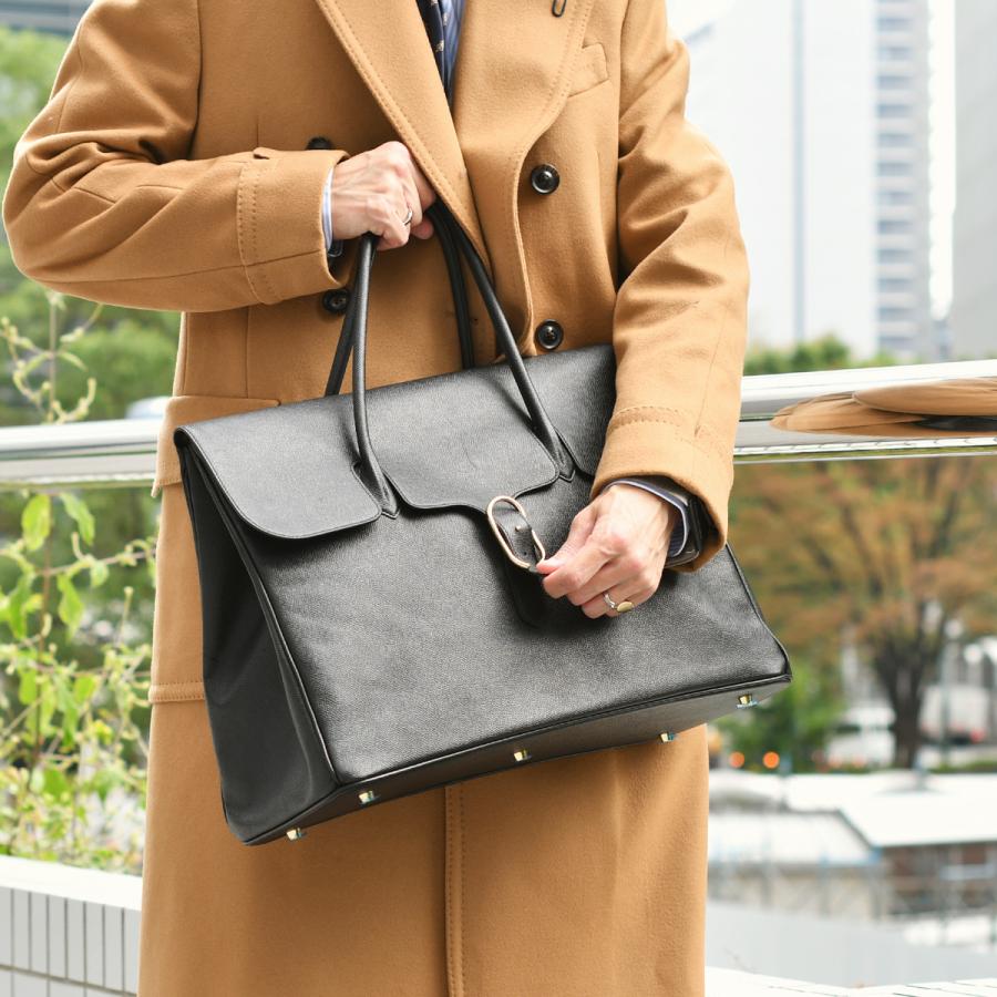 CISEI【チセイ/シセイ】フラップ付きトートバッグL 983 132 WLS NERO 型押し ブラック | Cisei | 13