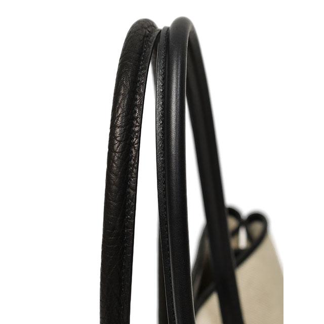 CISEI【チセイ/シセイ】別注トートバッグ 946 BG LD NATUREL/NERO キャンバス レザー クレイジーパターン アイボリー×ブラック | Cisei | 12