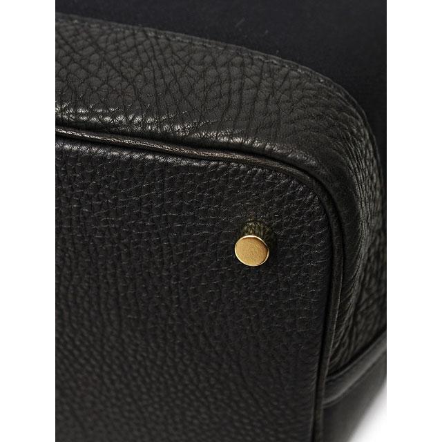 CISEI【チセイ/シセイ】別注トートバッグ 946 BG LD NERO/NERO キャンバス レザー クレイジーパターン ブラック×ブラック | Cisei | 14