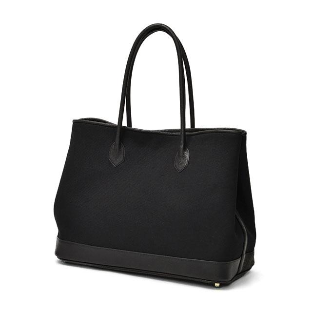 CISEI【チセイ/シセイ】別注トートバッグ 946 BG LD NERO/NERO キャンバス レザー クレイジーパターン ブラック×ブラック | Cisei | 02