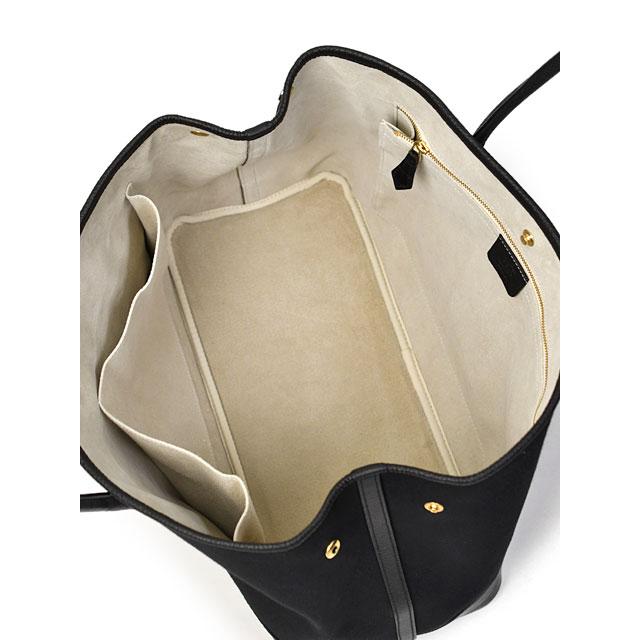 CISEI【チセイ/シセイ】別注トートバッグ 946 BG LD NERO/NERO キャンバス レザー クレイジーパターン ブラック×ブラック | Cisei | 03