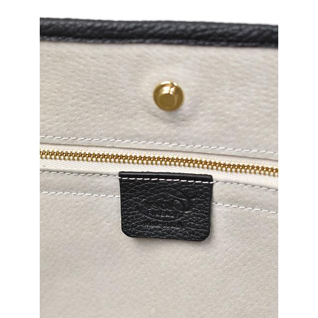 CISEI【チセイ/シセイ】別注トートバッグ 946 BG LD NERO/NERO キャンバス レザー クレイジーパターン ブラック×ブラック | Cisei | 07