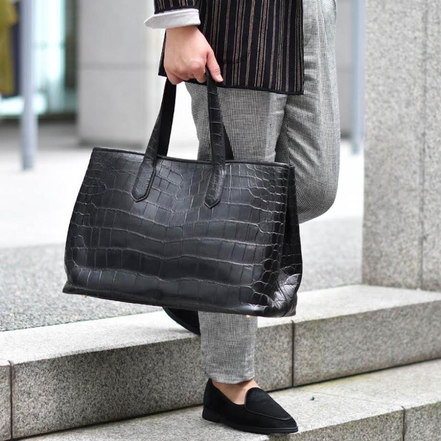 CISEI【チセイ/シセイ】CROCODILE  BLACK クロコダイル  トートバッグ ブラック | Cisei | 07