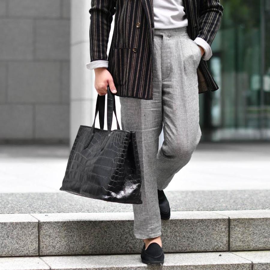 CISEI【チセイ/シセイ】CROCODILE  BLACK クロコダイル  トートバッグ ブラック | Cisei | 09