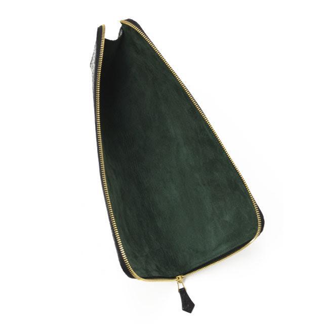 CISEI【チセイ/シセイ】CROCODILE clutch bag BLACK (クロコダイル  クラッチバッグ ブラック) | Cisei | 03
