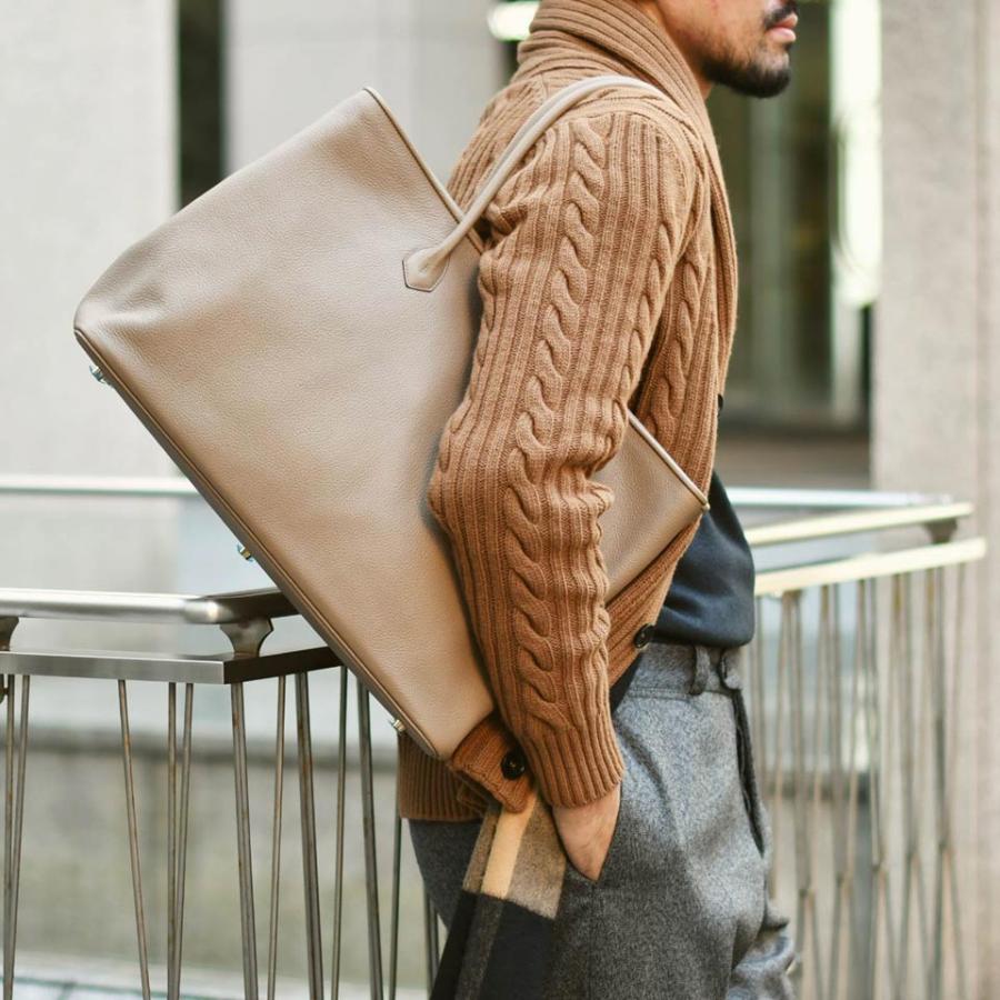 CISEI【チセイ/シセイ】トートバッグ Tote bag 941 LINDOS TAUPE シボ革 トープ | Cisei | 11