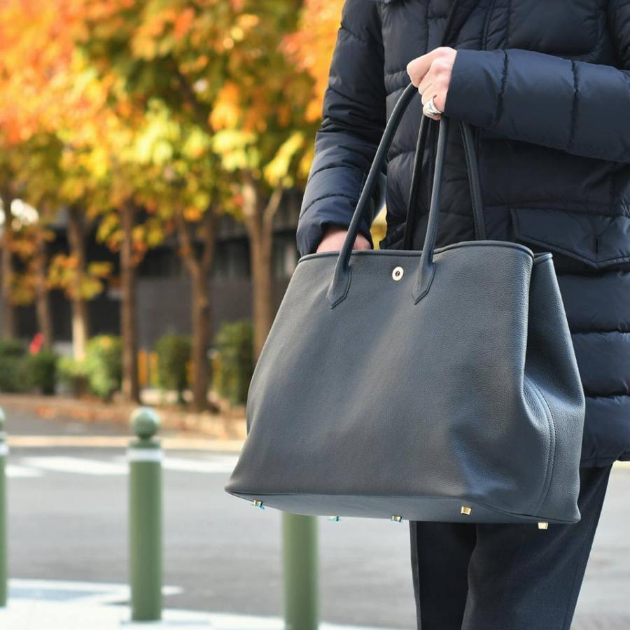 CISEI【チセイ/シセイ】トートバッグ Tote bag 941 LINDOS NAVY シボ革 ネイビー | Cisei | 12