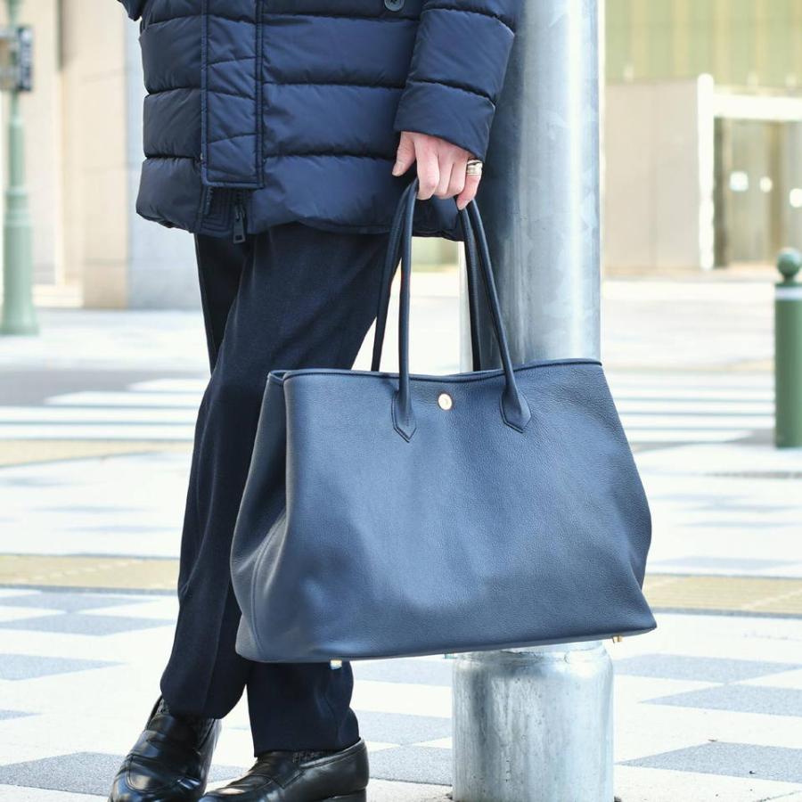 CISEI【チセイ/シセイ】トートバッグ Tote bag 941 LINDOS NAVY シボ革 ネイビー | Cisei | 14