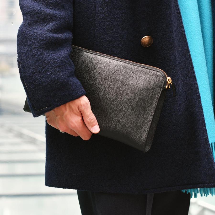 CISEI【チセイ/シセイ】934B LD NERO シボ革  クラッチバッグ ブラック | Cisei | 11