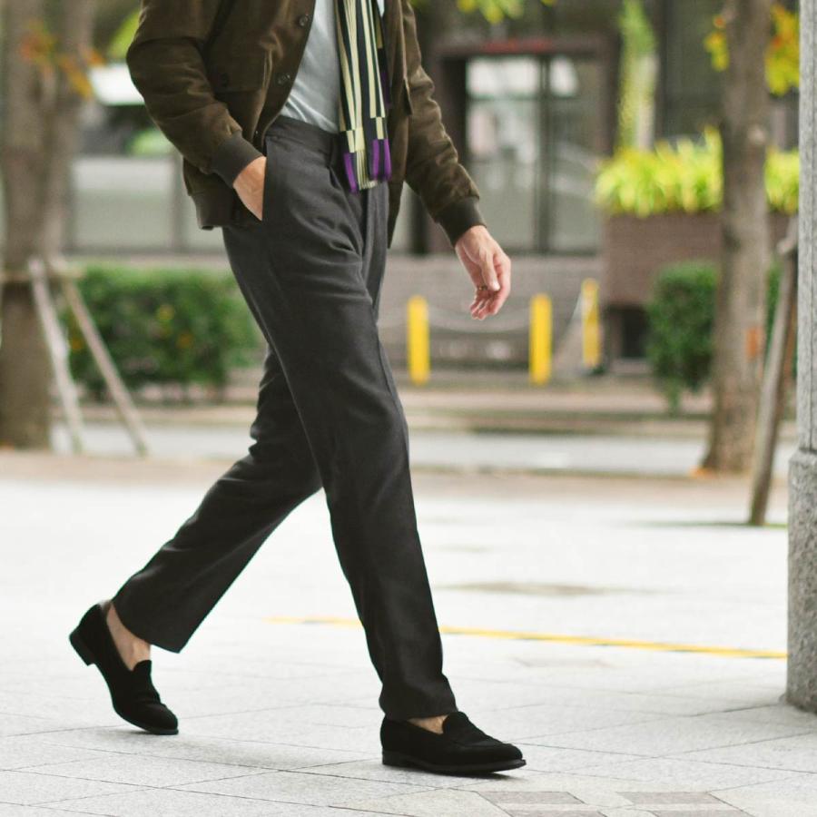 【ポイント5倍】DEVORE Incipit【デヴォレ インチピット】ワンプリーツイージーパンツ DVR15 U7016 214 ストレッチ ポリエステル グレー | INCIPIT | 06