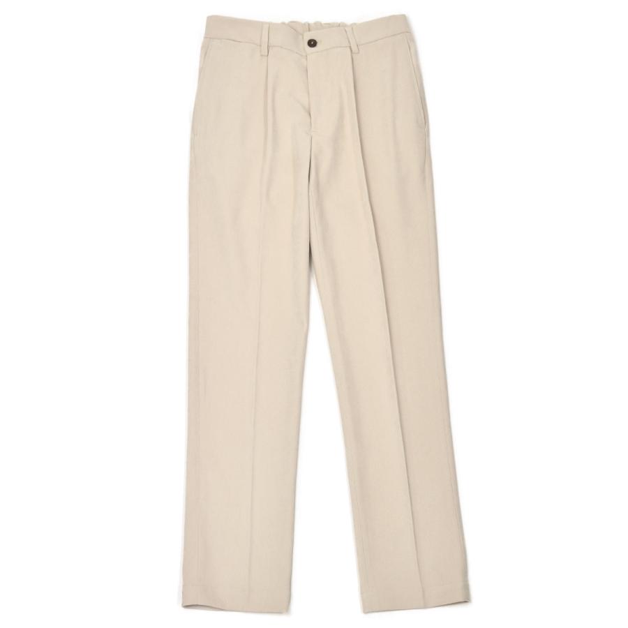 DEVORE Incipit【デヴォレ インチピット】ワンプリーツイージーパンツ DVR15 U7016 110 ストレッチ ポリエステル アイボリー |  | 01