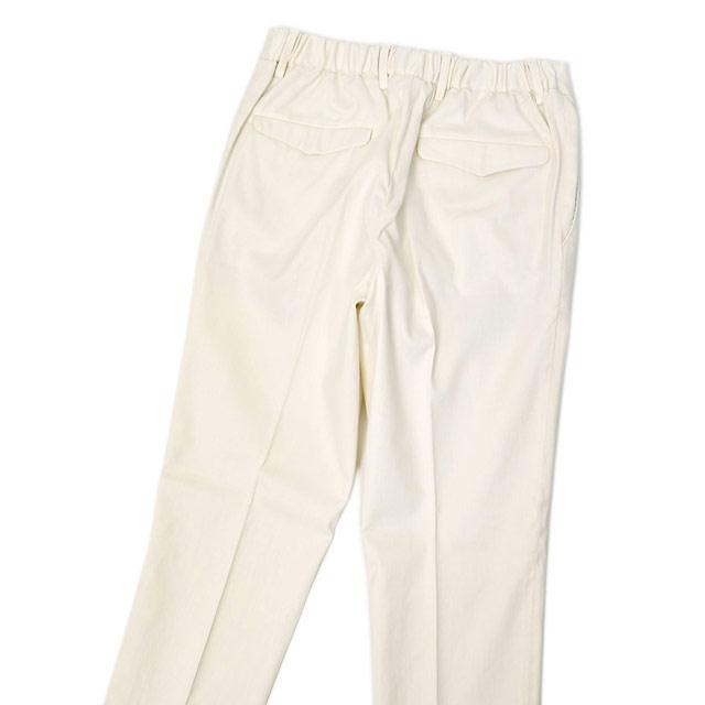 【18日 20時〜 P5倍】DEVORE Incipit【デヴォレインチピット】ワンプリーツイージーパンツ DVR15 TC106 リネン コットン ストレッチ オフホワイト |  | 03