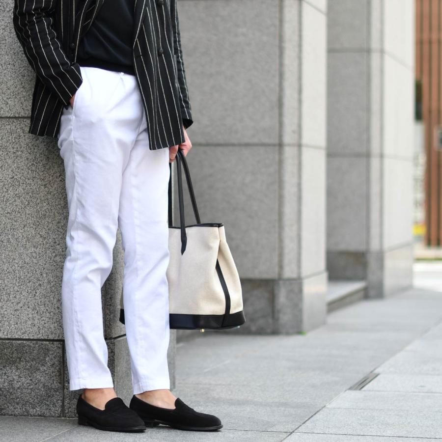 【18日 20時〜 P5倍】DEVORE Incipit【デヴォレインチピット】ワンプリーツイージーパンツ DVR15 TC106 リネン コットン ストレッチ オフホワイト |  | 06