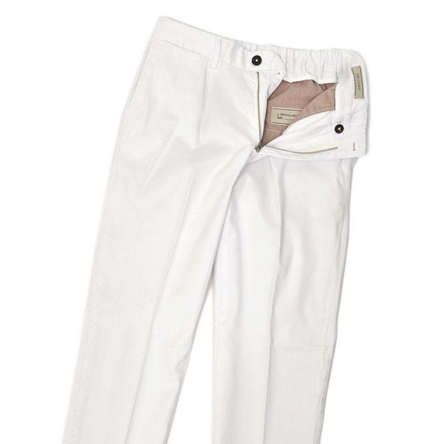 【ポイント5倍】DEVORE Incipit【デヴォレインチピット】ワンプリーツイージーパンツ DVR15 TC100 リネン コットン ストレッチ ホワイト | INCIPIT | 02