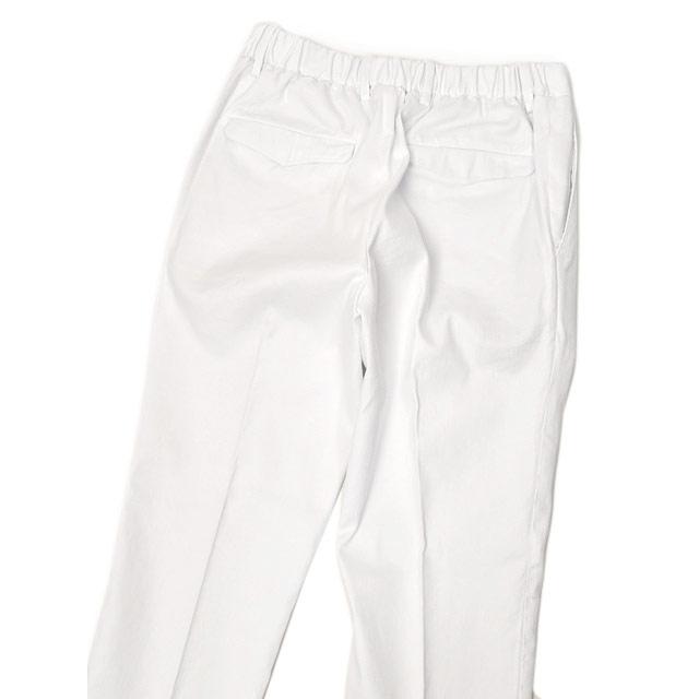 【ポイント5倍】DEVORE Incipit【デヴォレインチピット】ワンプリーツイージーパンツ DVR15 TC100 リネン コットン ストレッチ ホワイト | INCIPIT | 03