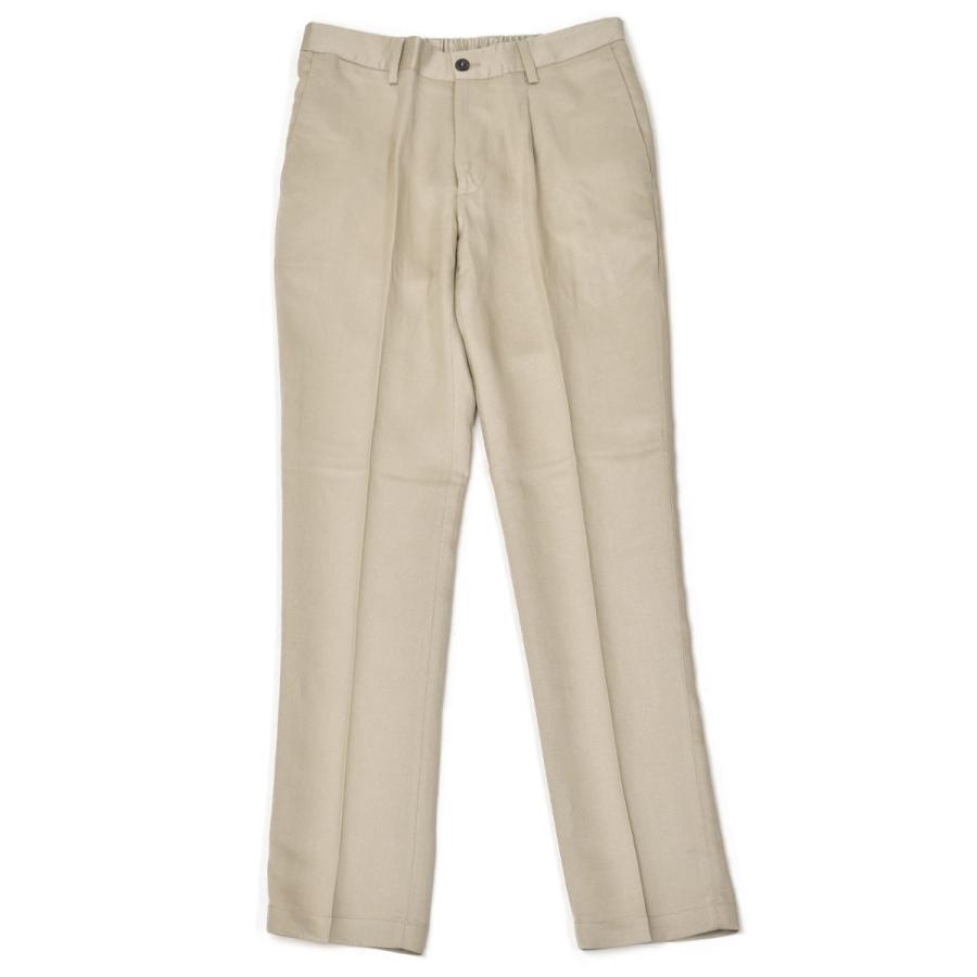 DEVORE Incipit【デヴォレインチピット】ワンプリーツイージーパンツ DVR15 G1037 538 テンセル リネン ベージュ |  | 01