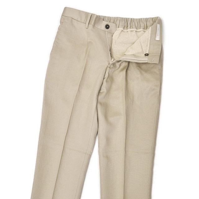 【SALE】DEVORE Incipit【デヴォレインチピット】ワンプリーツイージーパンツ DVR15 G1037 538 テンセル リネン ベージュ |  | 02