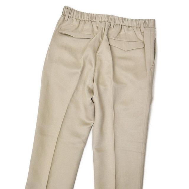 DEVORE Incipit【デヴォレインチピット】ワンプリーツイージーパンツ DVR15 G1037 538 テンセル リネン ベージュ |  | 03