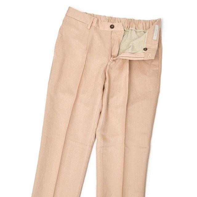 DEVORE Incipit【デヴォレインチピット】ワンプリーツイージーパンツ DVR15 G1037 1056 テンセル リネン ピンクベージュ |  | 02
