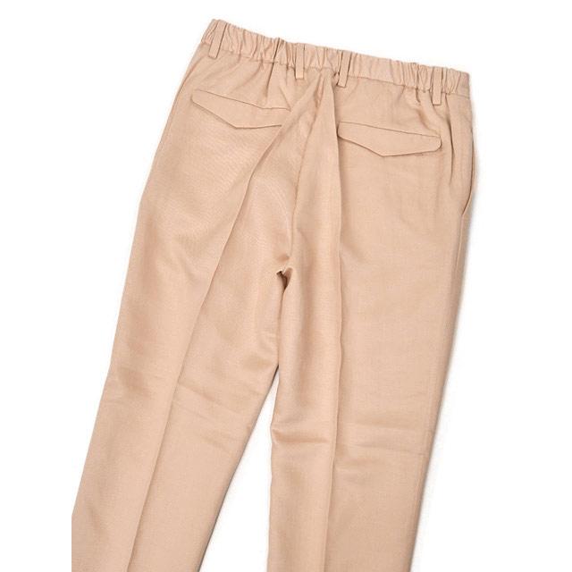 DEVORE Incipit【デヴォレインチピット】ワンプリーツイージーパンツ DVR15 G1037 1056 テンセル リネン ピンクベージュ |  | 03