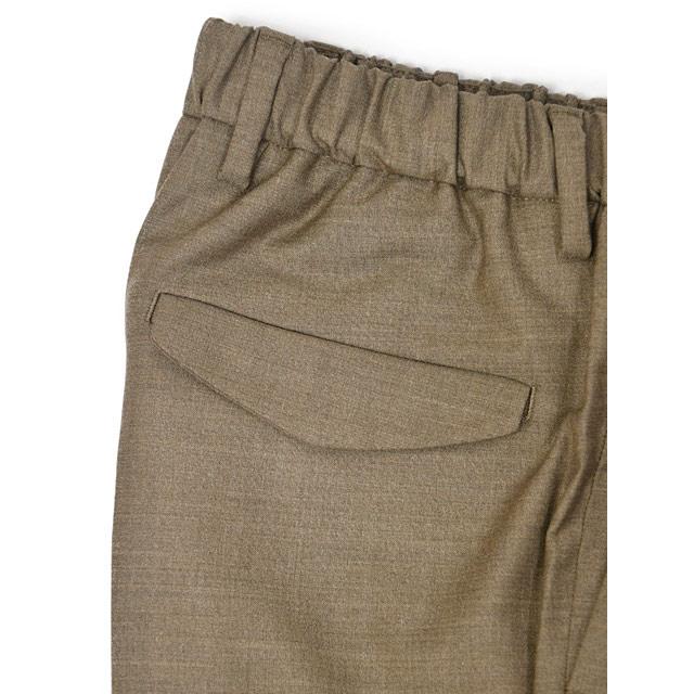 DEVORE Incipit【デヴォレインチピット】ワンプリーツイージーパンツ DVR15 W2007 0431 テクノウール ウール ポリエステル ストレッチ グレージュ |  | 05