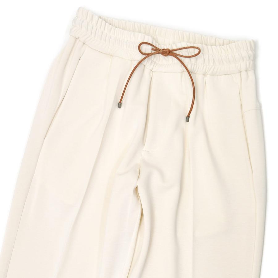 DEVORE Incipit【デヴォレインチピット】イージーパンツ DVR48 M6067 0106 シルキージャージ ビスコース ポリエステル ストレッチ ホワイト | 