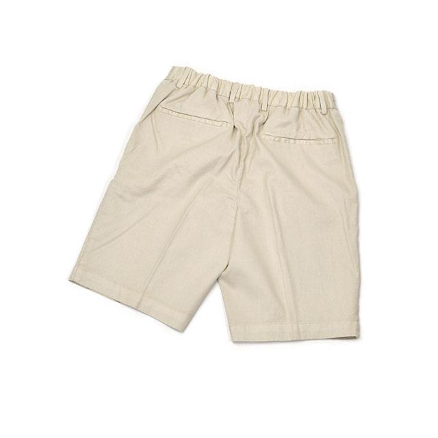 【FINAL SALE】DEVORE Incipit【デヴォレインチピット】ワンプリーツイージーショートパンツ D155C G049 562リネン コットン ストレッチ ナチュラル |  | 02
