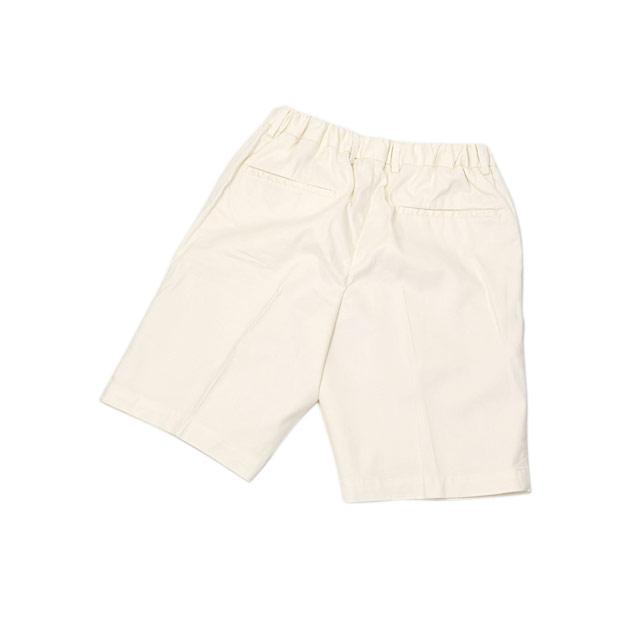 【FINAL SALE】DEVORE Incipit【デヴォレインチピット】ワンプリーツイージーショートパンツ D155C G049 リネン コットン ストレッチ オフホワイト |  | 02