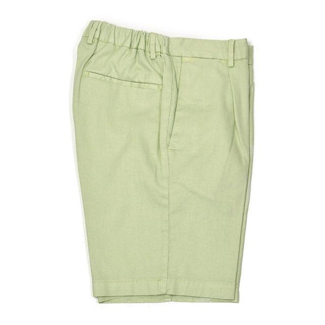 【ポイント5倍】DEVORE Incipit【デヴォレインチピット】ワンプリーツイージーパンツ D155C G049 634リネン コットン ストレッチ ピスタチオ |  | 03